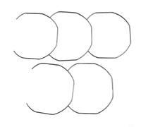 Zoegneer 5 molle in metallo argentato per cestelli per portafiltro per macchina da caffè, accessorio senza fondo (51 54 mm)