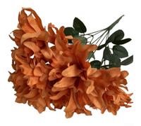 Zoegneer 7 teste di dalia artificiali, 45 cm, steli realistici in velluto per composizioni floreali per matrimoni, centrotavola, decorazione per corridoio, scenografia, decorazione per la casa