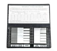 Zoegneer Blocco campione confronto rugosità Ra0.05-12.5mm Set 6 pezzi per fresatura tornitura rettifica analisi texture 45 acciaio al carbonio calibro industriale (6 gruppi)