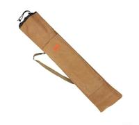 Zoegneer Borsa per canna da pesca con struttura in tela impermeabile, chiusura elastica per fissare l'attrezzatura, ampio spazio di archiviazione e funzione pieghevole portatile, Marrone, 1,4 m
