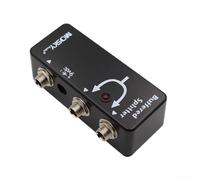 Zoegneer Buffered Splitter Guitar Pedal Signal Booster Tone Preserver Per Configurazione Dual Amp Cavo Lungo Runs Tone Preservation Attraverso Nero