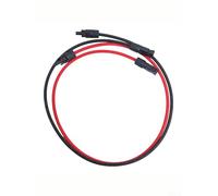 Zoegneer Cavo di prolunga per pannello solare, 6 mm², nucleo in rame, 1 m, nero, rosso, ad alta tensione, 1000 V CC, IP67, impermeabile, resistente ai raggi UV, resistente al fuoco, per connettori