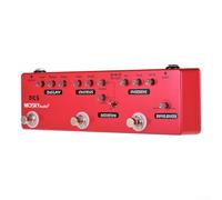 Zoegneer Chitarra Multi Effetti Pedale 6 in 1 con Ritardo Chorus Distorsione Overdrive Booster Buffer Metal Shell True Bypass per Chitarra Elettrica Basso Registrazione Live Studio
