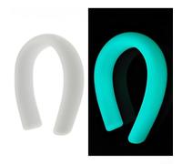 Zoegneer Cintura da allenamento con anima in silicone, regolabile, fosforescente, per immersioni, snorkeling, colore blu e verde, 1 kg, 1,5 kg, 1,8 kg (S blu)