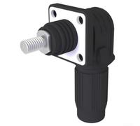 Zoegneer Connettore di accumulo di energia per batteria in nylon terminale rapido ignifugo per inverter raffreddato ad acqua 120A/200A/350A (350A-nero)