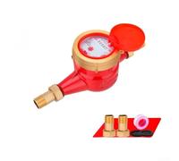 Zoegneer Contatore dell'acqua calda DN20 ad ala rotante resistente alle alte temperature fino a 90 °C, con filtro integrato per la misurazione accurata del flusso (C)