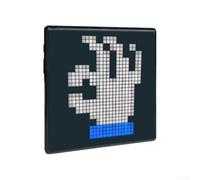 Zoegneer Cornice digitale a LED Pixel Art programmabile con display vibrante da 32 x 32 cm, grafica fai da te personalizzabile, funzione sveglia, alloggiamento in ABS per casa creativa o giochi R (64