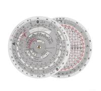 Zoegneer E6B circolare pilota diapositiva regola partizione plastica per la pianificazione di volo, aritmetica di base o complessi calcoli aeronautici (E6B-R2)