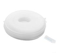 Zoegneer Filo di acciaio rinforzato in nylon da 3 0 mm, corda da taglio a lunga durata per tosaerba, erbacce dense e spazzola leggera, accessori per paesaggistica, rosso, bianco, nero, argento S(D)