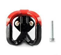 Zoegneer Gancio anteriore per moto realizzato in lega di alluminio, configurazione perforata, stoccaggio multifunzionale con chiusura a molla a chiusura automatica per mantenere gli oggetti al sicuro