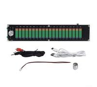 Zoegneer Indicatore musicale Display a LED con processore audio Frequenza di campionamento 48kHz Equalizzatore a 15 bande Stereo commutabile USB Alimentato per il livello audio in tempo reale