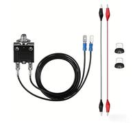 Zoegneer Kit di fusibili ripristinabili 3A e 5A, tester per interruttori automatici e sistemi HVAC, con clip resistenti, filo di rame, isolamento in PVC per diagnostica elettrica Troub(3A)