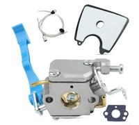 Zoegneer Kit di messa a punto del carburatore 8 in 1 per soffiatori a foglia 125B, 125BX e 125BVX con guarnizioni, linea carburante, filtro carburante, lampadina, filtro dell'aria, ugello e codice