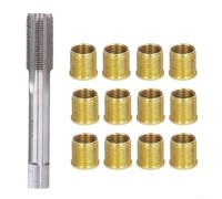 Zoegneer Kit di riparazione per filettatura auto, inserti in acciaio inox per rubinetti filettati M14 x 1,25 e M16 x 1,25, set di strumenti per il ripristino dei fori di accensione per autovetture