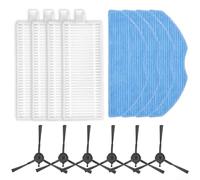 Zoegneer Kit di spazzole laterali per aspirapolvere EZVIZ RE4 RE4 RE5 RE5 RE5 set di accessori di ricambio tra cui 4 4 panni mocio e 6 spazzole laterali fo