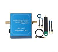 Zoegneer Microonde RF a basso rumore 50M-4GHz con chip PGA-103+ per potenziamento del segnale della sonda di campo EMC, preamplificatore in metallo ultra lineare ad alta gamma dinamica, DC9-15V