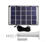 Zoegneer Pannello solare 6W Telecamera Esterna Monitoraggio di Sicurezza Luce Cortile Pannello di Ricarica Solare Batteria 3.7V con Cavo 5M per Telecamere di Sicurezza