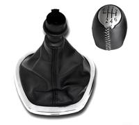 Zoegneer Pomello del cambio a sei marce argento opaco + leva argento brillante adatto per Renault Trafic per Opel Vivaro per Fiat Talento 2014-2019