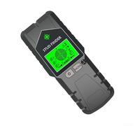 Zoegneer Rilevatore da parete 6 in 1 per borchie, fili, cavi, metallo e tensione CA con rilevamento centrale del bordo, ricerca pin magnetico, struttura in plastica ABS, nero argento (nero)