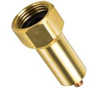 Zoegneer Rubinetto da esterno in ottone con valvola antigelo con filettatura da 3/4" e tecnologia antigoccia automatica per la prevenzione del freddo estremo, include rubinetto di tenuta da 15 m