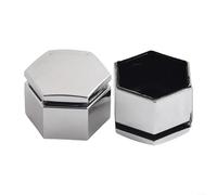 Zoegneer Set di 20 copribulloni per ruote auto, 22 mm, con strumento di rimozione, in plastica ABS cromata, protegge i dadi dalla ruggine, facile da installare, per la maggior parte delle ruote di