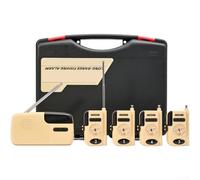 Zoegneer Set di allarme per morso per pesca alla carpa Ricevitore e trasmettitori di segnale wireless a lungo raggio Dispositivo di promemoria remoto da 500 m con torcia Controllo del volume Batteria