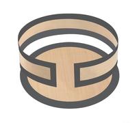 Zoegneer Set di tappetini da forno antiaderenti in silicone con fondo e rivestimento laterale rotondo per tortiera da 22,9 cm per cheesecake (nero)