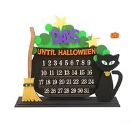Zoegneer Spooky Wood Pumpkin Halloween Countdown Calendario, must-have Decor per Halloween