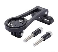 Zoegneer Supporto per manubrio in lega di alluminio per computer da bicicletta, supporto per Garmin Edge, per GPS, computer, fotocamera, luce per bici da strada e mountain bike (nero)
