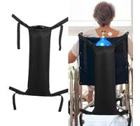 Zoegneer Supporto portatile per serbatoio di ossigeno, regolabile, sicuro, con fibbie a sgancio rapido, tessuto Oxford impermeabile con tasche esterne per sedie a rotelle e dispositivi di mobilità