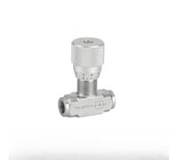 Zoegneer Valvola di controllo del flusso idraulica bidirezionale per fluidi gas aria oli e carburanti con filettatura femmina NPT da 1/4" o 3/8" Corpo in acciaio al carbonio 5800 PSI Pressione massima