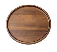 Zoegneer Vassoio rettangolare in legno per tè, caffè, snack, dessert e frutta, elegante stile giapponese, colore legno da pulire, di grandi dimensioni, per bar, cucina, sala da pranzo (TP03 (L))