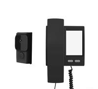 Zoegneer Videocitofono wireless con monitoraggio diretto collegato al campanello intelligente non WiFi con schermo di visualizzazione, per villa, casa, ufficio, appartamento (nero)