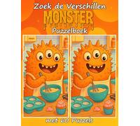 Zoek de Verschillen MONSTER Puzzelboek met 60 Puzzels: Grappige zoek-de-verschillenpuzzels met monsters voor kinderen, tieners en volwassenen