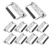 ZOENHOU 10 maniglie pieghevoli a molla con molla integrata, maniglie per casse in metallo, 138 mm