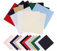ZOENHOU 24 pezzi 15 x 15 cm tessuto da ricamo, 12 colori misti 14 conti, piccolo punto croce materiale per principianti, artigianato