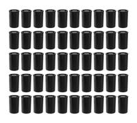 ZOENHOU 50 contenitori per film in plastica, 33 mm, con coperchio, colore nero, ermetici, per lattine di film, attività scientifiche, caccia al tesoro, conservare piccoli oggetti
