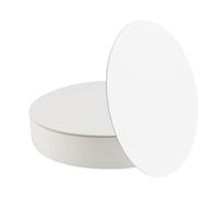 ZOENHOU 50 tavole rotonde da 20 cm, colore bianco, spessore 1 mm, in cartone, per torte, per matrimoni, compleanni, feste, pizze, dessert, pasticcini