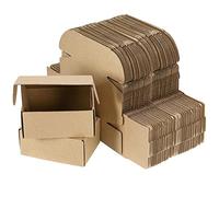 ZOENHOU Scatole di Spedizione Ondulate 15x10x6 cm - Confezione da 50 Pezzi - Scatole Regalo in Cartone Ondulato, Dimensioni Piccole