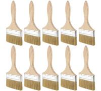 ZOENHOU Set di 10 Pennelli Vernice, larghezza 100 mm, con manico in legno, Pennello Pittura Muro per applicare smalti, oli e vernici