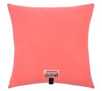 Zoeppritz 702291-235-40x40 - Federa per cuscino in pile morbido con motivo cashmere Handfeel, colore: corallo 235 Coral, facile da pulire, adatto alle persone allergiche, dimensioni: 40 x 40 cm