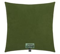 Zoeppritz 702291-661-40x40 - Federa per cuscino in pile morbido con motivo cashmere Handfeel, colore: giada scuro 661