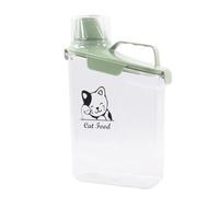 ZoeQide 2.8L Contenitore Crocchette Gatto, Contenitore Portatile per Alimenti per Animali Domestici, in Plastica Senza Bpa,Ermetico Dispenser Crocchette Cane, Per Gatti/Cani, All'Aperto, Viaggi Verde