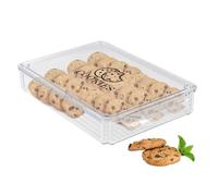 ZoeQide Porta Biscotti Ermetico Trasparente con Design a Cassetto, Contenitore Stackabile per Alimenti - Organizzazione Cucina, Ideale per Conservazione e Trasporto di Snack, Frutta, Verdura e Dolci