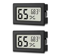 zoerbufan 2 Pezzi Mini Termometro Digitale Termometri Ambienti, LCD Termometro Digitale Monitor di Temperatura per Cameretta per Bambini, Camera da Letto e Cantina