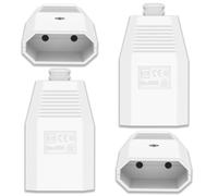 zoerbufan 2 Pezzi Presa Femmina Schuko, 250 V / 10 A Adattatore