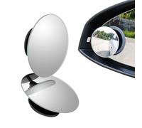 zoerbufan 2pz Specchietti per Angolo Morto, 360° Regolabile Specchietto Retrovisore Angolo Cieco Auto Specchio Laterale Specchio Laterale Convesso Grandangolare Comune a Tutti I Veicoli Senza Cornice