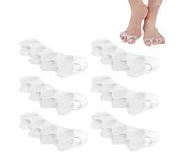 zoerbufan 6 Pezzi Separatore Dita Piede, Distanziatori Dita Piedi, Barelle in Gel per Dita del Piede Sovrapposte, Allargadita in Morbido Raddrizza Toe Spacer per Donne e Uomini, 0% BPA (Trasparente)