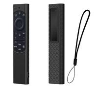 zoerbufan Custodia Telecomando per Samsung SolarCell Smart TV BN59 Series, Anti-Scivolo Cassa Copertura per Samsung QLED TV Remote Cover con Cordino (Nero)