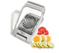 Zoe's Kitchen Affettatrice per uova sode per uova sode resistente, professionale, in alluminio, con fili in acciaio inox, per uova sode, tagliapasta per fragole